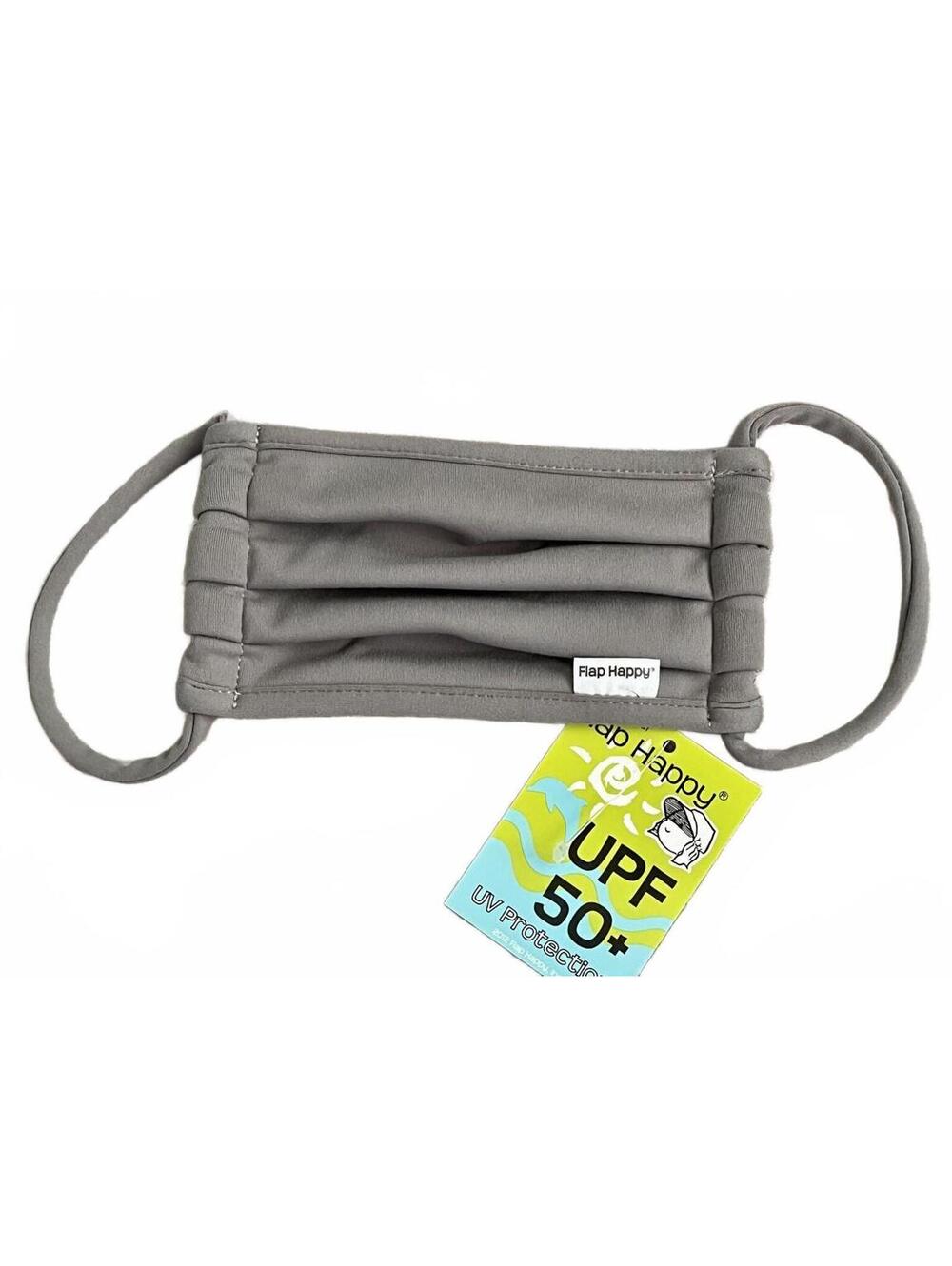 Flap Happy UPF 50+ Gray Face Mask NWT